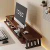 Suporte de Monitor de Computador de Mesa Suporte para Laptop Suporte Elevatório Prateleira de Armazenamento para Mesa de Escritório