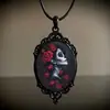 La Gema del Tiempo Más Vendida de Amazon Colgante de Collar de Vidrio Oscuro Vintage Collar Colgante Venta Directa de Fábrica Venta al por Mayor
