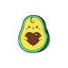Insignia de metal de aguacate de fruta de verano fresca linda de dibujos animados pines para accesorios de ropa mochila broche de pintura