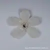 Bordado de Ponto Flor de Cinco Pétalas Flor Estereoscópica de Cetim Material DIY Feito à Mão Acessórios de Cabelo Corsage Flor de Sapato Decoração de Acessórios de Vestuário