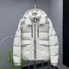 Jaqueta de Penas Quente Espessa de Inverno, Mesmo Estilo de Song Qian, Casaco de Penas Versátil com Capuz Unissex, Roupa Casual da Moda