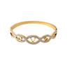 Europa y Estados Unidos pulsera de trébol de cuatro hojas de alta gama transfronteriza V moda acero de titanio pulsera de mujer simple que no se desvanece pulsera abierta joyería