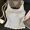 Camisola de Encaje Patchwork Puro Deseo de Verano 2026 para Mujer, sin Mangas con Copas en el Pecho, Top Versátil para Usar con Prendas Exteriores o en Capas