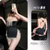 Lencería nocturna, sexy y seductora, diseñada para bustos pequeños, con estilo cheongsam, no es necesario quitarla, con detalles de encaje y cordón, y una abertura, estilo uniforme 9874