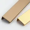Manípulo Invisível para Porta de Armário Espessa em Ângulo Reto Manípulo Preto Estendido Manípulo de Vedação de Borda para Fresta de Porta de Gaveta de Armário Moderno Simples