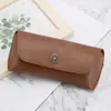 Gafas de Sol Atmosféricas Retro Estuche para Gafas Portátil Cierres Redondos Resistentes a la Compresión Almacenamiento de Gafas Bolsa Suave Logo Imprimible