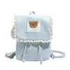 Mochila Fofa de Ursinho para Mulheres 2026 Nova Grande Capacidade Estilo Acadêmico Retrô Pequena Bolsa Escolar Versátil Bolsa de Passeio