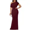 Novedad de Verano 2026: Moda Femenina Europea y Americana Transfronteriza Elegante Vestido Largo de Fiesta Francés Ajustado sin Hombros