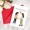 Amazon Temu Tarjeta de Felicitación Conmemorativa de Amistad que Dura para Siempre con Sobre Tarjeta de Mensaje Creativa Nueva e Interesante Plegable