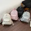 Mochila de Estilo Universitario 2026 Transfronteriza para Mujer, Estilo Nuevo, para Viajes Diarios, Estampado de Estrellas, Gran Capacidad, Bolsa Escolar para Estudiantes
