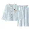 Pijama Nuevo para Niñas 2026 para Primavera y Otoño, Algodón Nube Manga Larga Estilo Princesa Linda Conjunto de Ropa de Casa para Niñas