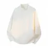 Camiseta de manga larga con cuello semi-alto, hombro recto, retazos para hombre Muqiu, corte holgado, top casual estilo vintage old money