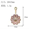 Série Rosa Mista Liga Esmalte Acessórios DIY Pulseira Colar Joia Pingente Chaveiro Artesanal Materiais