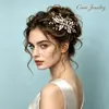 Peineta para el pelo con diamantes de imitación Carlo L3027, accesorio para peinado de novia estilo europeo y americano, Amazon