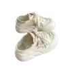 2026 Nuevos Zapatos de Lona con Suela Gruesa para Mujer, de Uso Dual Verano y Otoño, Zapatillas para Estudiantes, Zapatos Blancos Versátiles, Zapatos Tipo Pan
