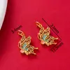 2026 Nuevo Aleación Goteo de Aceite Estilo Antiguo Año Nuevo Arena Oro Colgante Pulsera Cadena de Extensión Chapada en Oro Accesorios de Joyería DIY