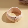 Pulseras Redondas Europeas y Americanas Transfronterizas de Resina Manchada, Pulseras Geométricas de Moda y Sencillas, Elegantes Retro, Joyería de Mano de Gama Alta para Mujeres