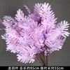 Flores Artificiais Coloridas Estilo Monet Flores Falsas Atacado Verde Roxo Arranjo de Casamento Cenário Decoração de Paisagismo