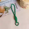 Cuerda tejida estilo miu, cuerda de color sólido, cordón, llavero colorido, accesorios para manualidades, colgantes para teléfono móvil y bolso, artículos decorativos