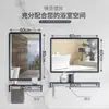 Espejo de Baño Inodoro Inodoro Espejo de Cristal Espejo Cuadrado Colgante de Pared Sin Perforaciones Colgante Horizontal Colgante Vertical Soporte de Espejo