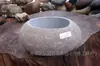 Bacia de seixo natural cálamo carnudo ecológico original grama de moeda de cobre aquário de pedra original vaso de flor narciso criativo vaso de flor Zen