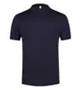 Camiseta de manga corta con cuello redondo, de malla de nylon tipo mariposa, tecnología de secado rápido y tacto frío, transpirable y cómoda, unisex, con bordado estampado