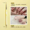 Pintura de uñas de doble propósito para música, herramienta profesional de arte de uñas, cabeza redonda, bolígrafo de taladro para terapia de luz, bolígrafo de pintura de color, bolígrafo para uñas