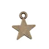 15x12mm 0.7g Bronce Antiguo Retro DIY Aleación Accesorios Colgante Sol Luna Estrellas Estrella