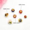 Cuentas Sueltas de Agujero Grande Conservadoras de Color Goteo de Aceite de Oro Antiguo Cuentas de Transferencia DIY Pulsera Collar Cuentas Espaciadoras Colgante Accesorios de Joyería Oro Arena