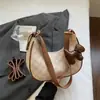 Bolso de Hombro y Axila para Mujer Casual 2025 Invierno Nueva Moda Tendencia Estampado Retro Simple Elegante