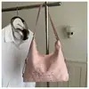 Bolso Tote Grande de Capacidad para Mujer con Bordado Fresco de Letra 2026 Diseño de Moda Personalizado Casual para Hombro y Cruzado