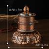 Ornamento de Liga Estilo Xizang para Girar nos Dedos com o Mantra de Seis Sílabas e o Mantra do Coração de Guanyin, um Presente para Oferecer ao Buda