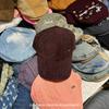 Gorra de béisbol de pana con estampado de espina de pescado, etiqueta pequeña, cabeza grande que muestra la cara, gorra pequeña con esquinas para hombres y mujeres, otoño e invierno, nueva