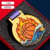 Medalla de Baloncesto Evento Deportivo Placa de Metal Estudiante Niños Competencia Oro Plata Bronce Certificado de Premio