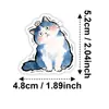 50 Pegatinas Nuevas de Gato Lindo Acuarela Transfronterizas, Adorables Pegatinas de Gato Mascota para Botellas de Agua, Diarios, Tabletas, Pegatinas de PP Impermeables