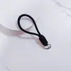 Cordão de Poliéster Trançado com Fivela de Metal de 12cm na Cor Dopamina, Alça para Garrafa de Água, Color-Blocking, Feito à Mão, Criativo, Estilo Curto, Anti-Perda, Durável