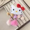 Menina criativa dos desenhos animados verde monstro faixa de cabelo bonito castor bola de pele elástico bola bola alta rabo de cavalo coelho acessórios para o cabelo