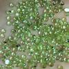 Olivina Natural Redonda Fondo Plano Corte Rosa 2.5mm Olivina Verde Claro Verde Fruta