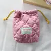 Nueva Bolsa de Almacenamiento Simple de Algodón Acolchado, Bolsa Portátil con Cordón, Bolsa de Almacenamiento para Cámara Anti-Caídas y Anti-Rayaduras, Bolsa Pequeña para Artículos de Tocador