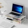 Suporte para Gabinete de Computador de Mesa com Rodízios Suporte para Gabinete Base Elevatória para Escritório Casa Bandeja Prateleira de Armazenamento