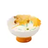 Estilo Dinastia Tang e Song Cerâmica Pintada à Mão Flor de Lótus Taça Mestra com Pé Alto e Boca de Flor, Conjunto de Chá Kung Fu, Xícara de Chá Doméstica, Xícara de Degustação