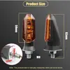 Intermitente pequeño de tiburón amarillo 3LED brillante para motocicleta E1 transfronterizo europeo y americano adecuado para modificación Honda MK-200