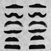Disfraz de Halloween Pirata Barba Simulada Fieltro Autoadhesivo Mario Barba Falsa Máscara Maquillaje Atrezzo para Actuación