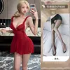 Conjunto de lencería sexy en un estilo puro y seductor, ropa de dormir sexy con cordones y diseño calado para mujer, lencería popular y seductora que no requiere ser retirada