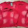 Sudadera con Estampado Retro Street Rock de Moda Hellstar de Manga Larga para Hombre y Mujer Corte Holgado