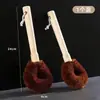 Modelo 2026 Artefato para Esfregar Panelas Escova para Lavar Panelas Limpeza Doméstica da Cozinha Remoção de Manchas Cabo Longo Fibra de Coco Escova para Panelas Não Risca Vassoura para Lavar Louça