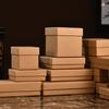 Caja rígida de papel Kraft al por mayor en stock, para juguetes, calcetines, leggings, tapa, regalo de cumpleaños, caja vacía, caja de embalaje de regalo.