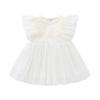 Falda de Encaje Blanco de Verano para Bebé Falda de Princesa para Fiesta de Cumpleaños de Luna Llena de Bebé Vestido de Malla Viene con Diadema