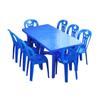 Mesa y silla de plástico para puesto de comida al aire libre, combinación comercial, gruesa, para barbacoa, mercado nocturno, cerveza, mesa de playa, mesa redonda económica.