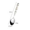 Cuchillo y tenedor de perla de estilo occidental, ligero y lujoso, para el hogar, vajilla para carne con mango de cerámica, cuchara de postre, tenedor, cuchillo de comedor, venta al por mayor